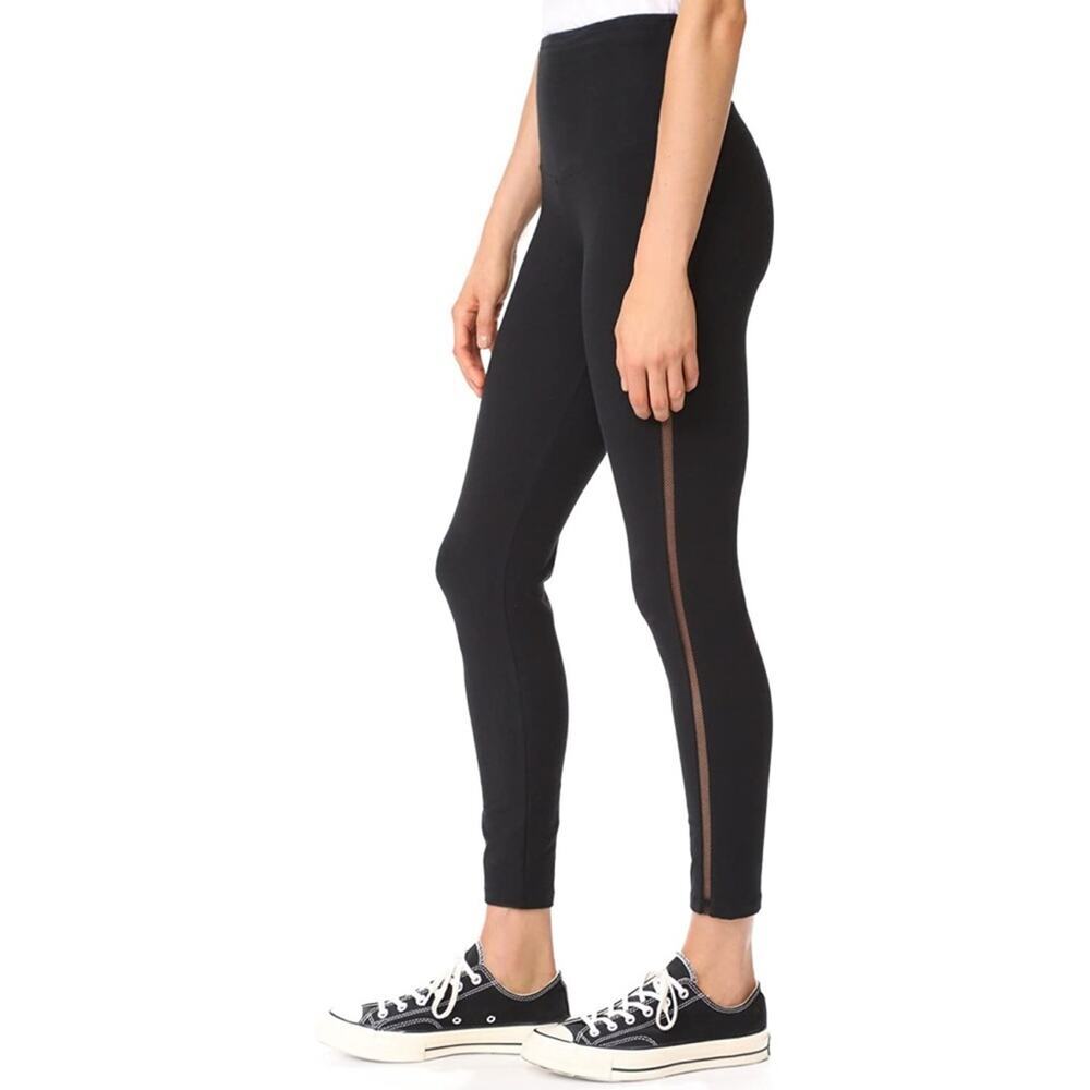 New Yummie Leggings With Mesh Elastic At Sides Women's Size M